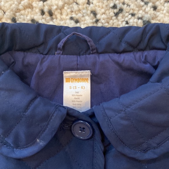 Navy blue quilt style light jacket - Picture 2 of 5